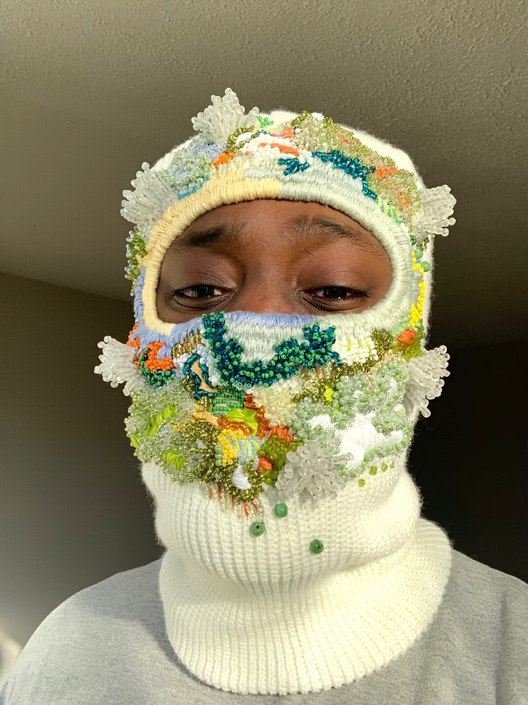 Hand Embroidered Balaclava
