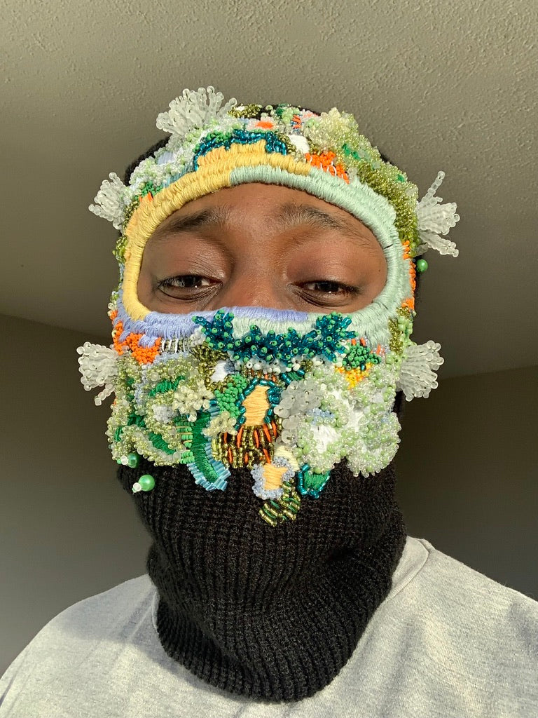 Hand Embroidered Balaclava