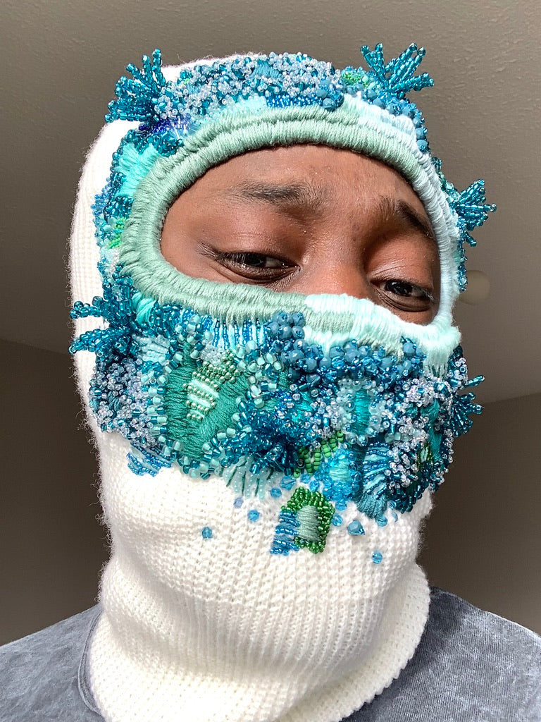 Hand Embroidered Balaclava
