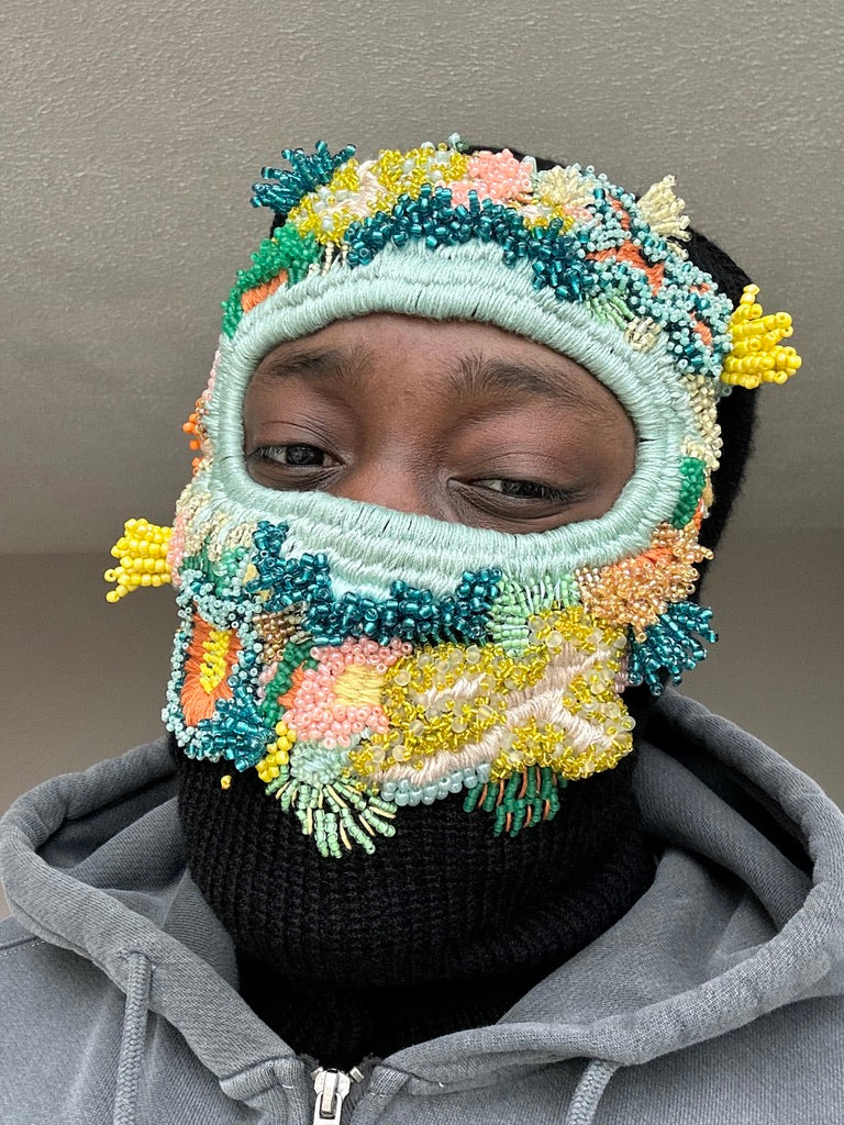 Hand Embroidered Balaclava – Mila Textiles UK
