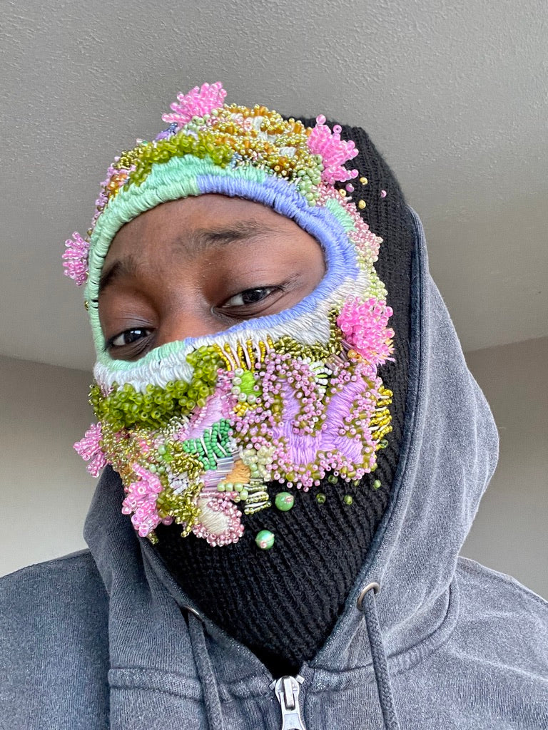 Hand Embroidered Balaclava