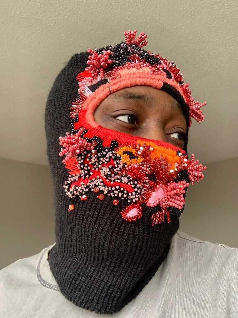 Hand Embroidered Balaclava
