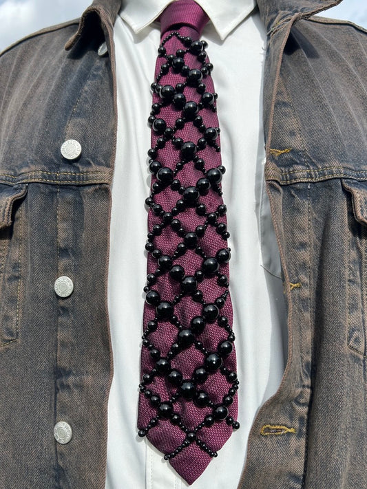 Hand Embroidered Tie