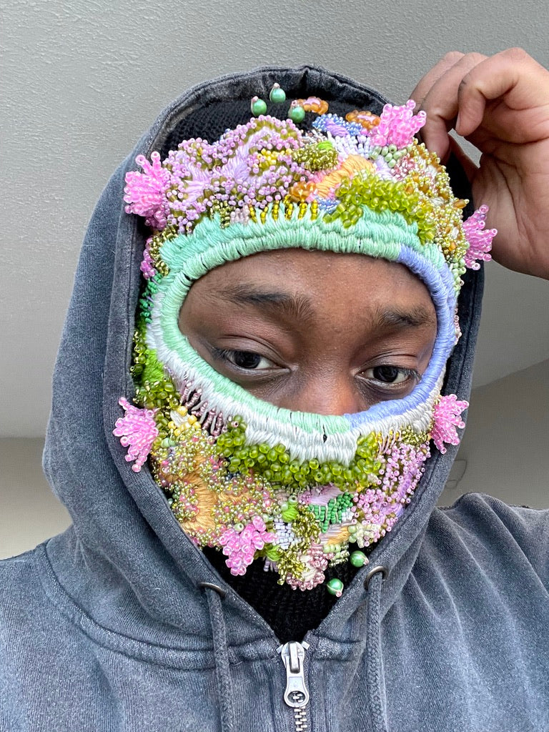 Hand Embroidered Balaclava