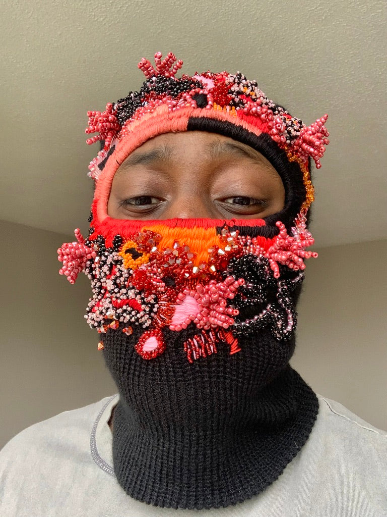 Hand Embroidered Balaclava