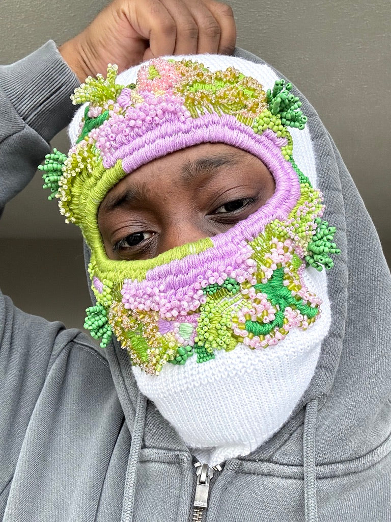 Hand Embroidered Balaclava