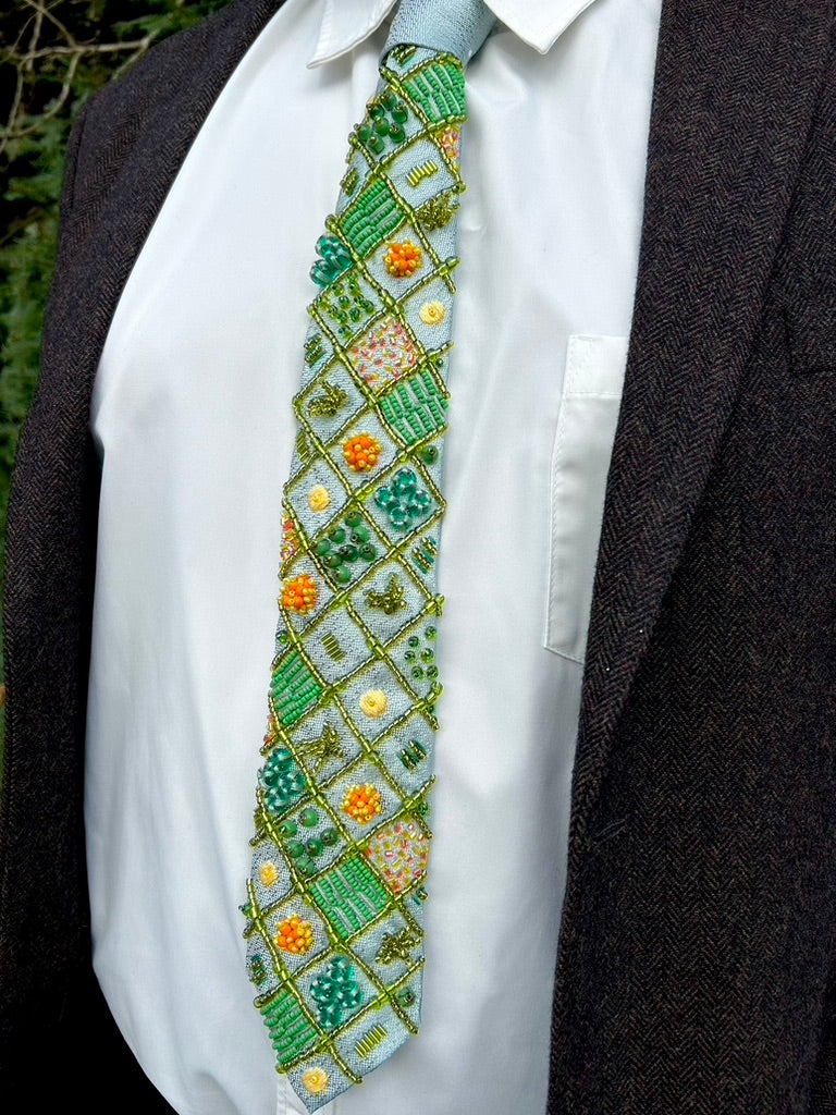 Hand Embroidered Tie