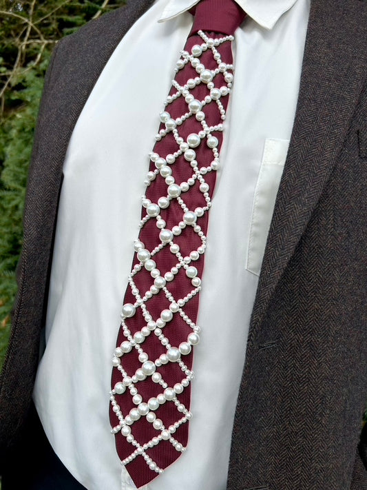 Hand Embroidered Tie