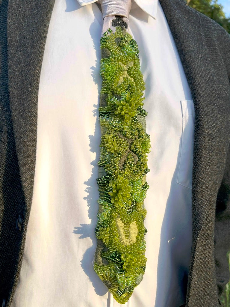 Hand Embroidered Tie