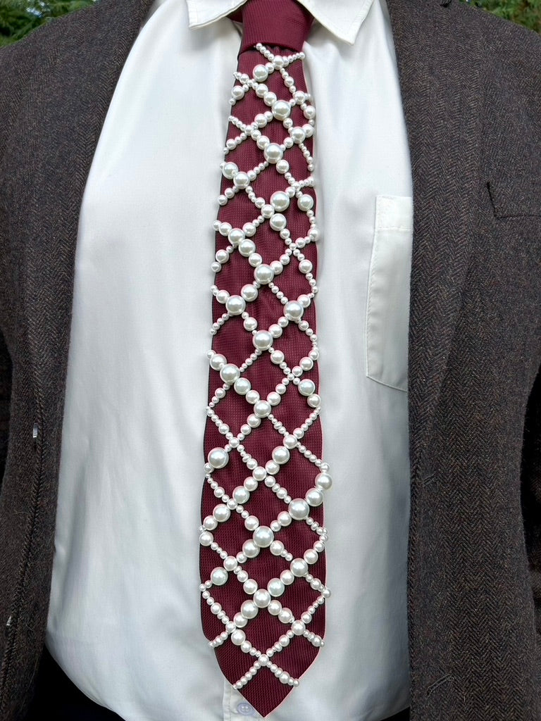 Hand Embroidered Tie