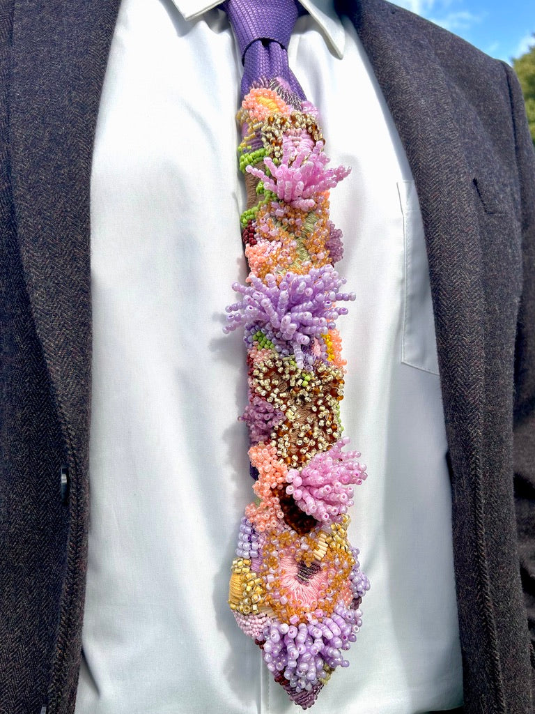 Hand Embroidered Tie