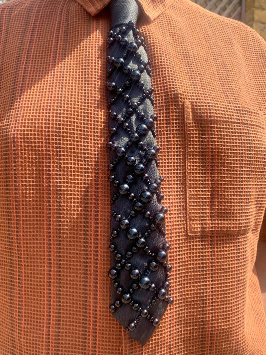 Hand Embroidered Tie