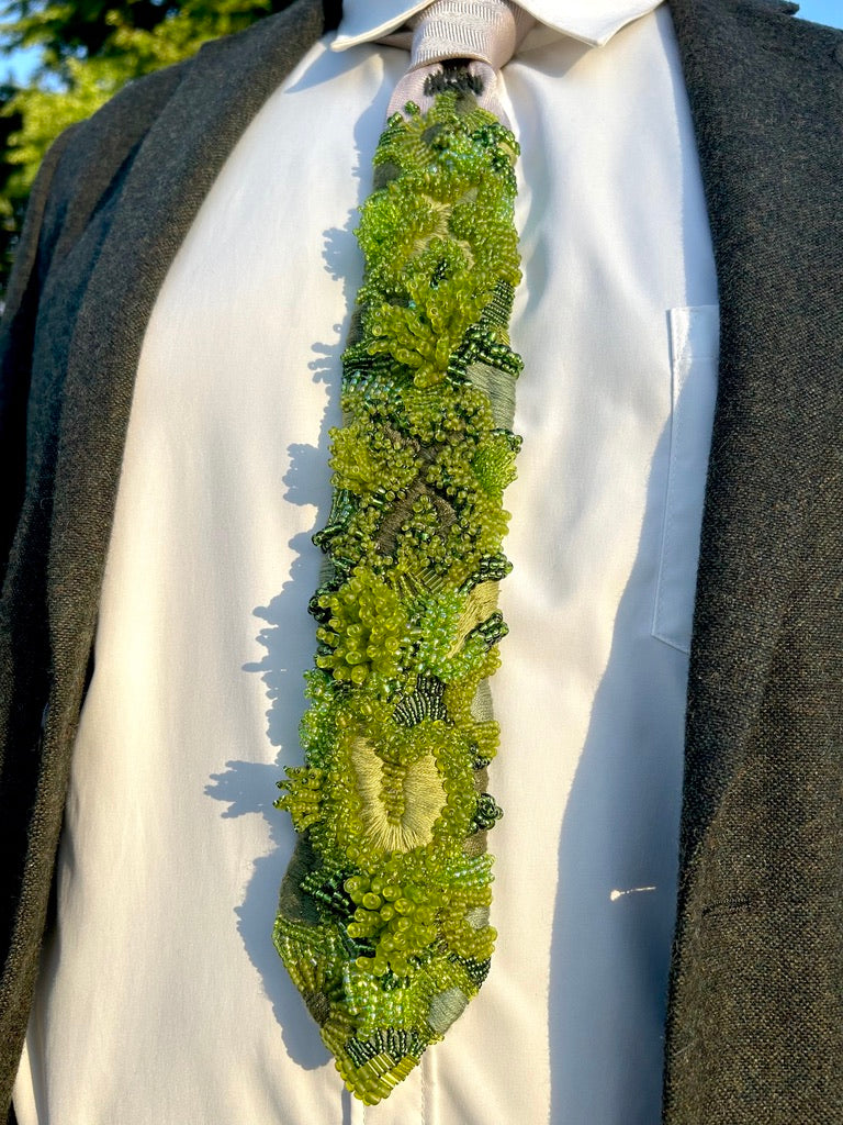 Hand Embroidered Tie