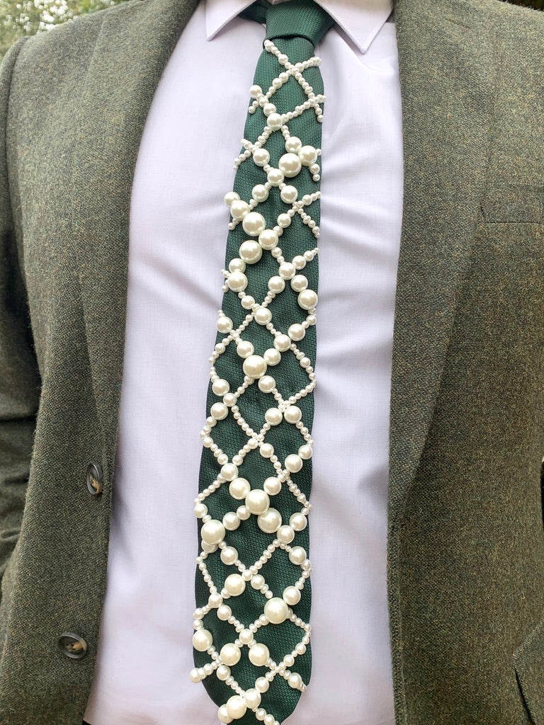 Hand Embroidered Tie