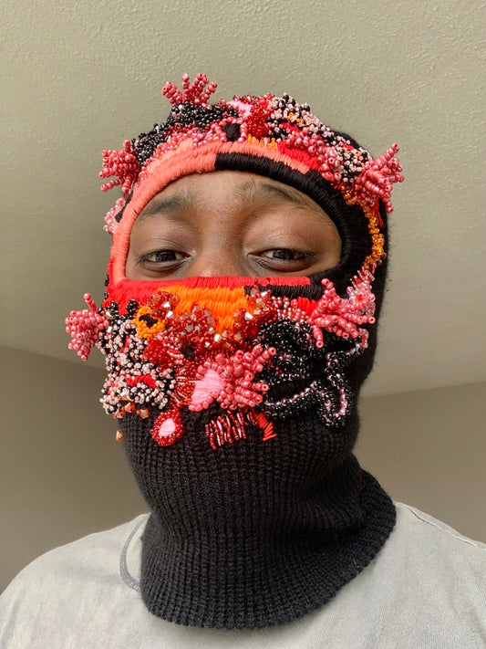 Hand Embroidered Balaclava