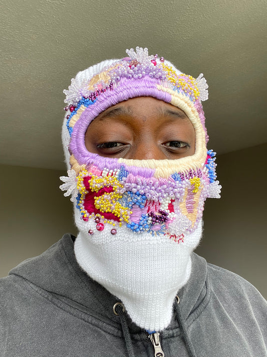 Hand Embroidered Balaclava