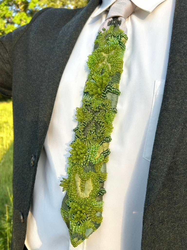 Hand Embroidered Tie