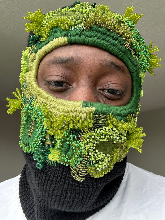 Hand Embroidered Balaclava