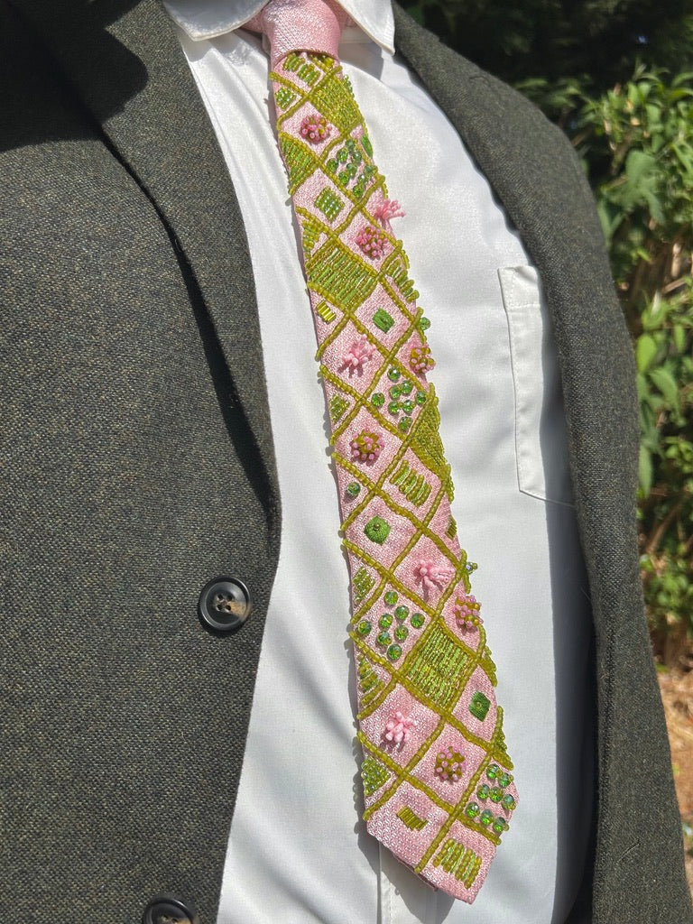 Hand Embroidered Tie