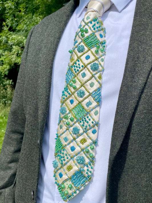 Hand Embroidered Tie