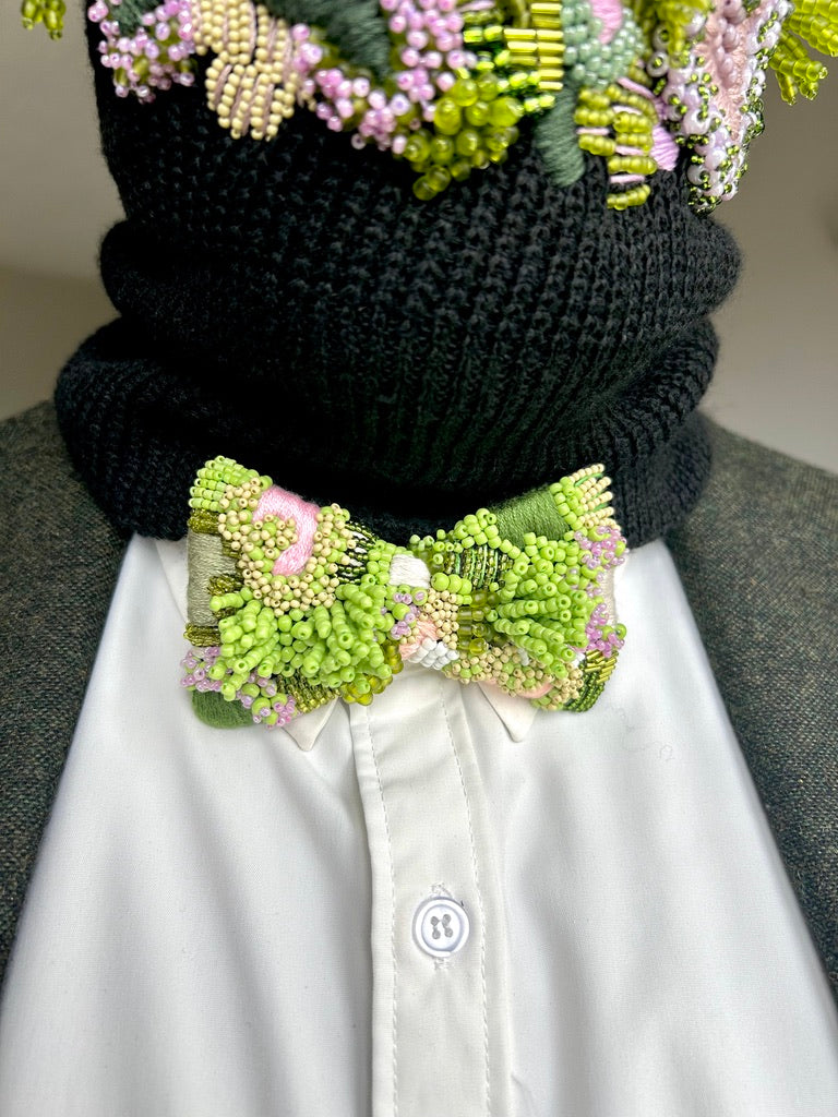 Hand Embroidered Bowtie
