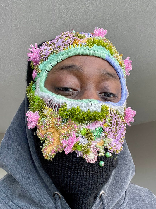 Hand Embroidered Balaclava