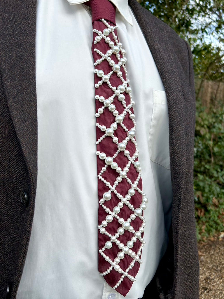 Hand Embroidered Tie