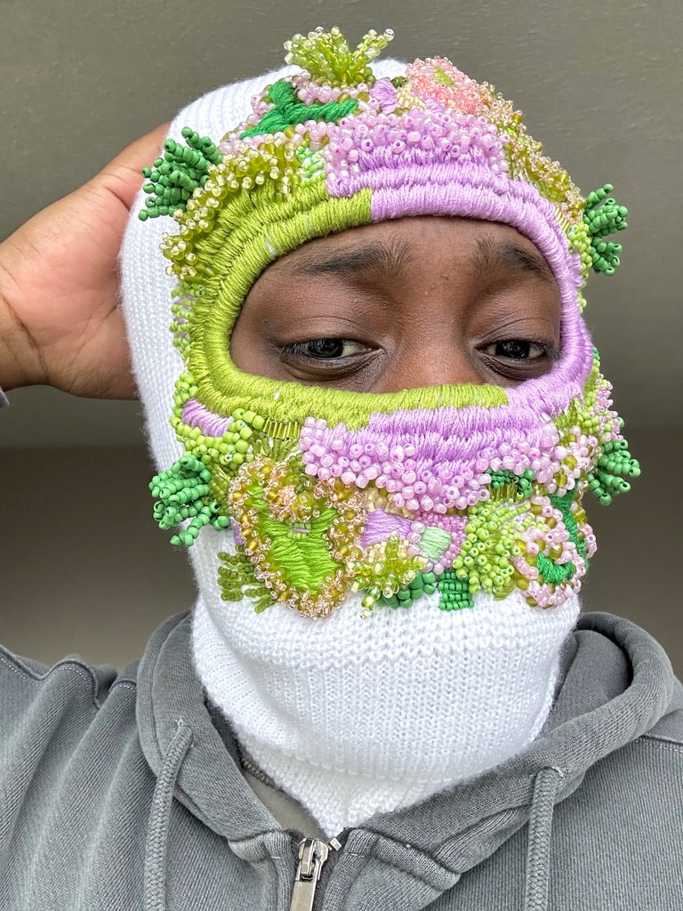 Hand Embroidered Balaclava
