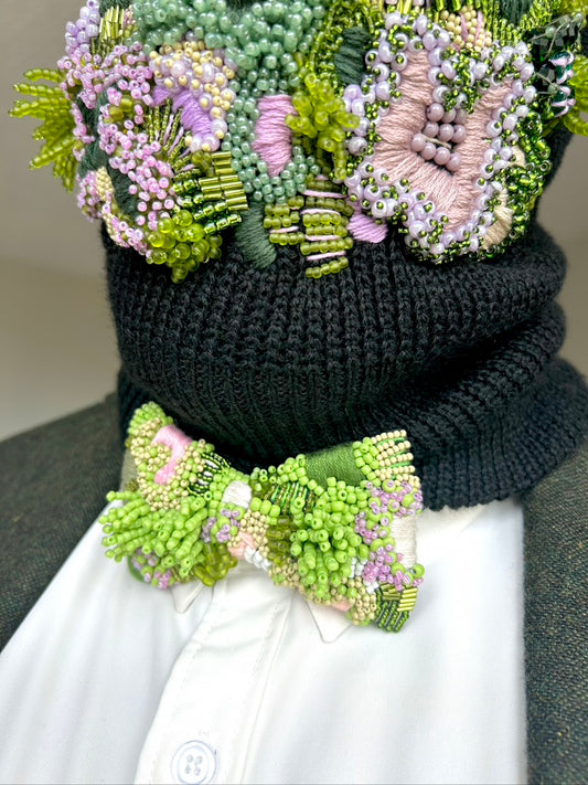 Hand Embroidered Bowtie