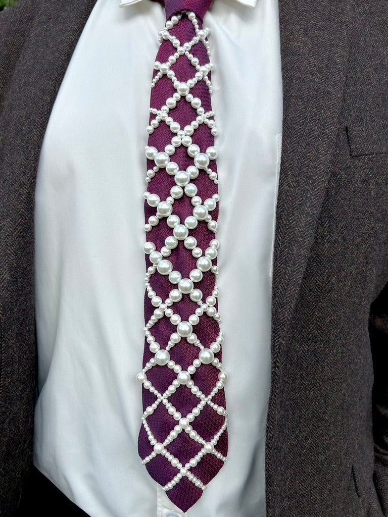Hand Embroidered Tie