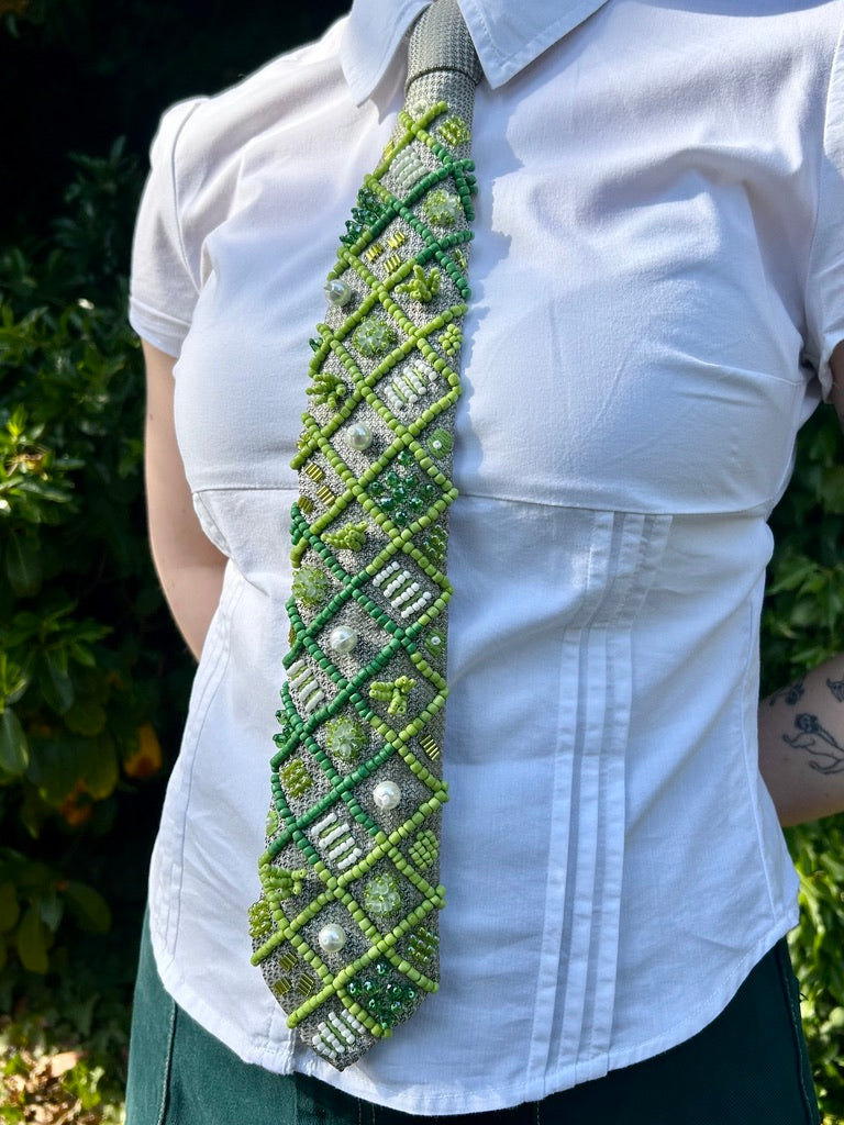 Hand Embroidered Tie