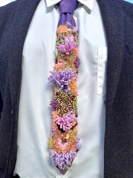 Hand Embroidered Tie
