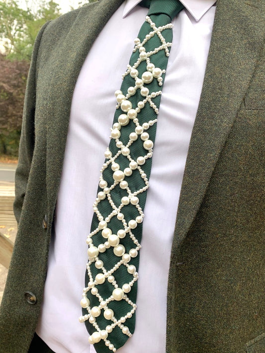 Hand Embroidered Tie