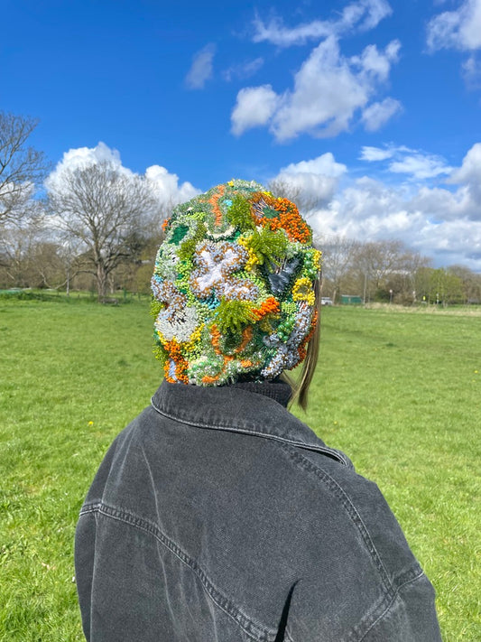 Hand Embroidered Balaclava