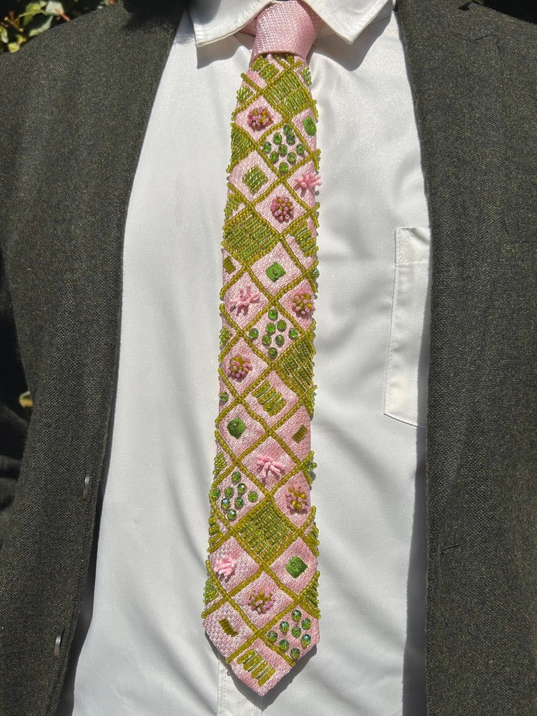 Hand Embroidered Tie