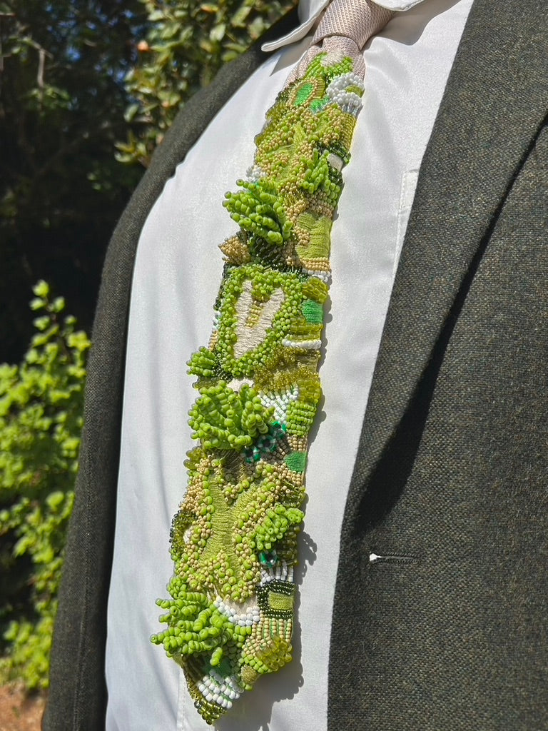 Hand Embroidered Tie