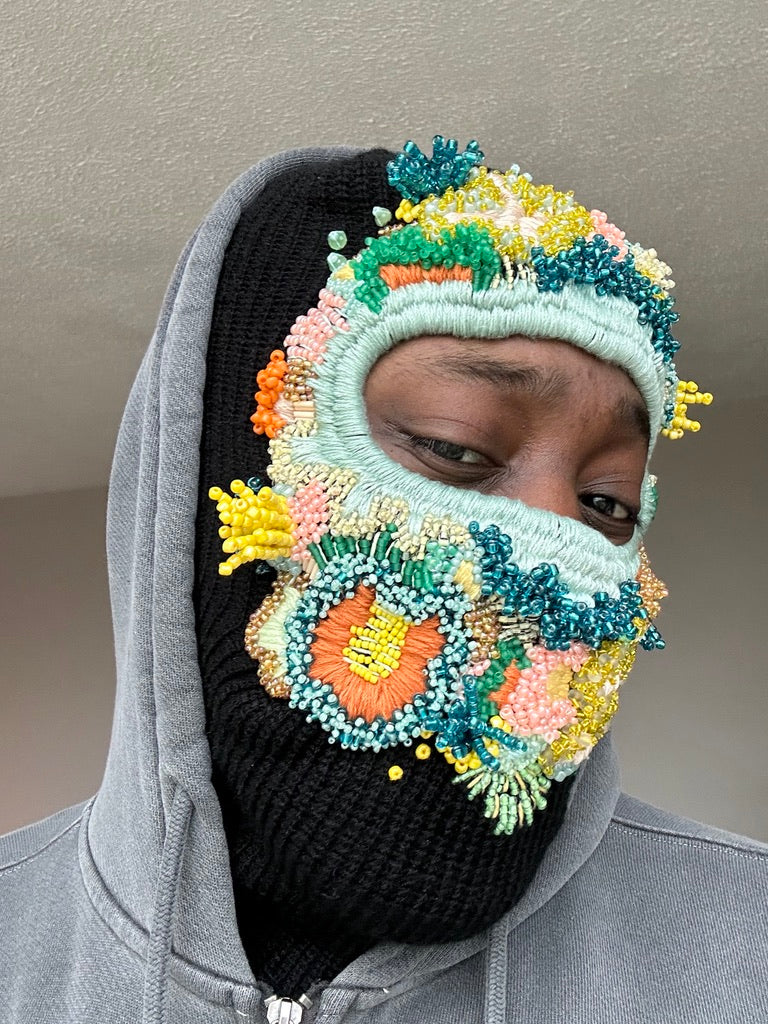 Hand Embroidered Balaclava
