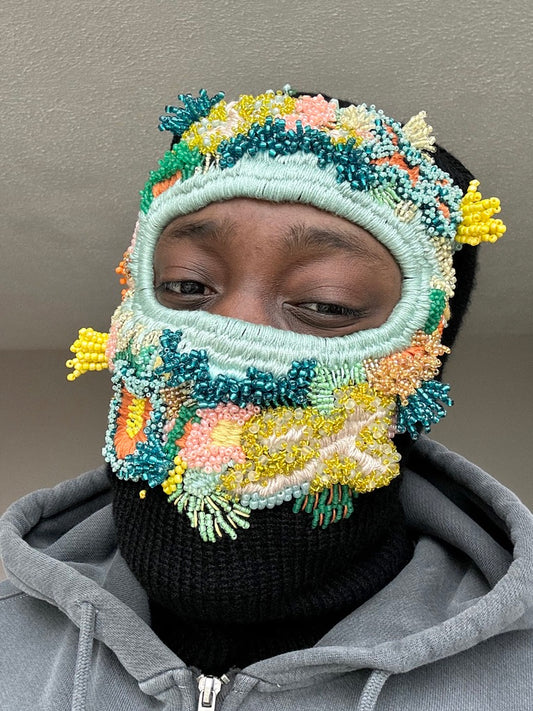 Hand Embroidered Balaclava