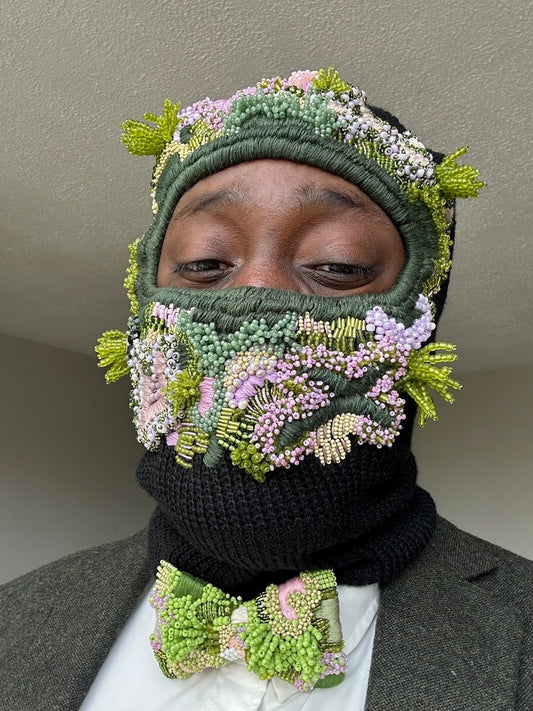 Hand Embroidered Balaclava
