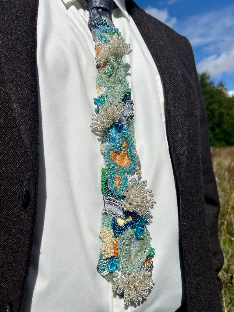 Hand Embroidered Tie