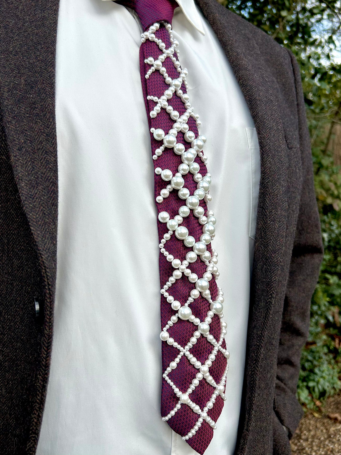 Hand Embroidered Tie
