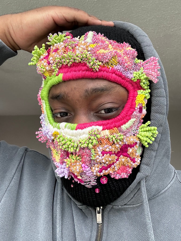 Hand Embroidered Balaclava