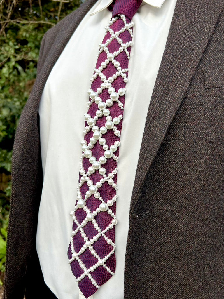 Hand Embroidered Tie