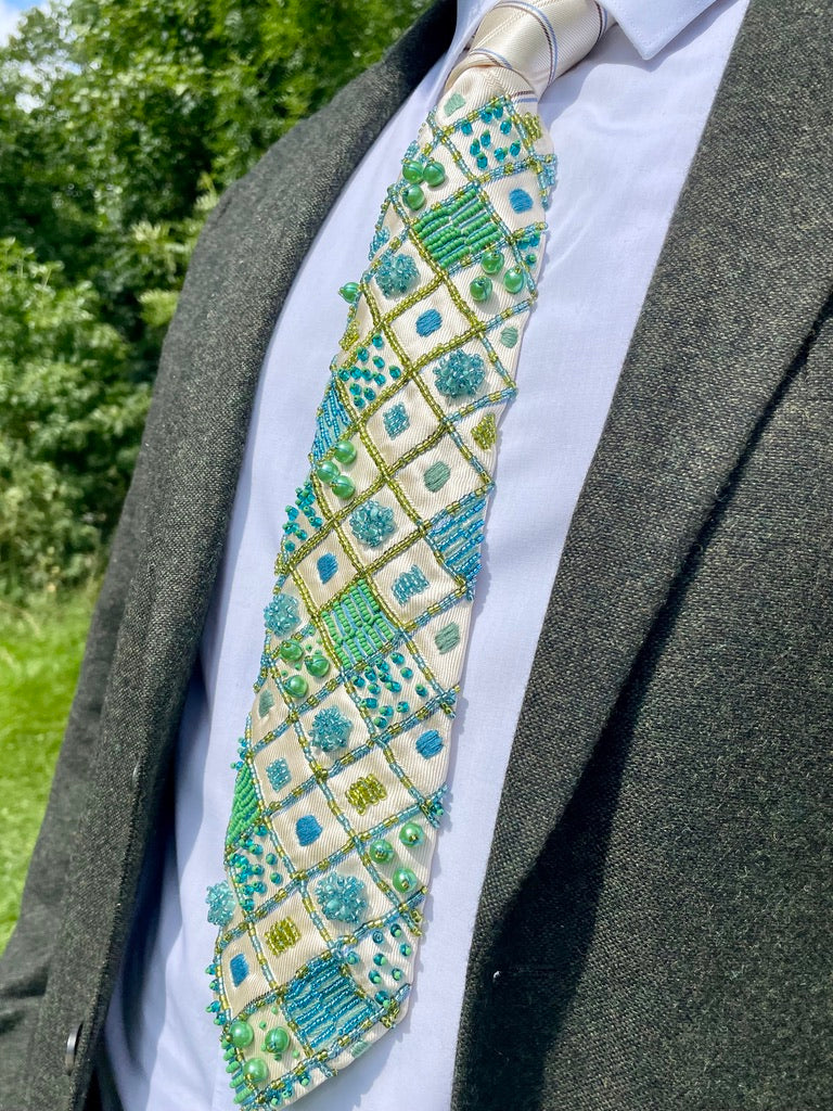 Hand Embroidered Tie