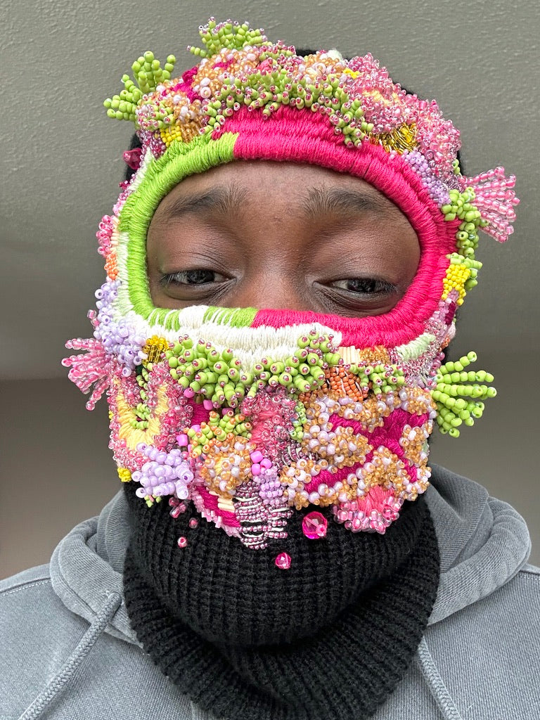 Hand Embroidered Balaclava