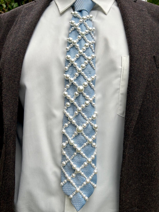 Hand Embroidered Tie