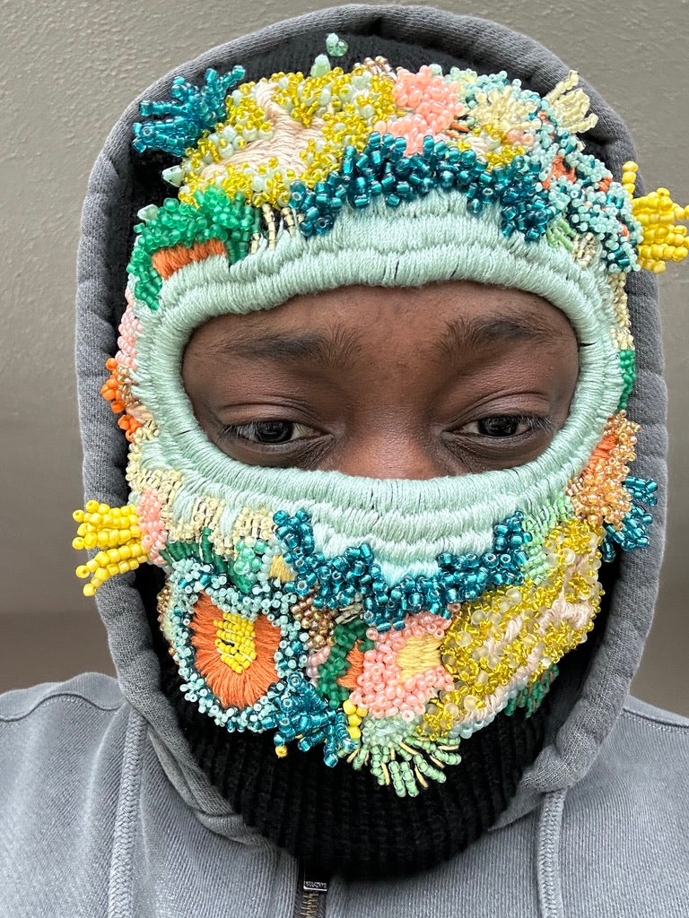 Hand Embroidered Balaclava