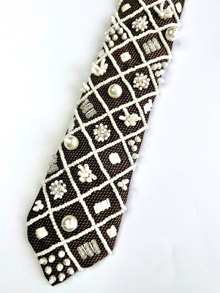 Hand Embroidered Tie