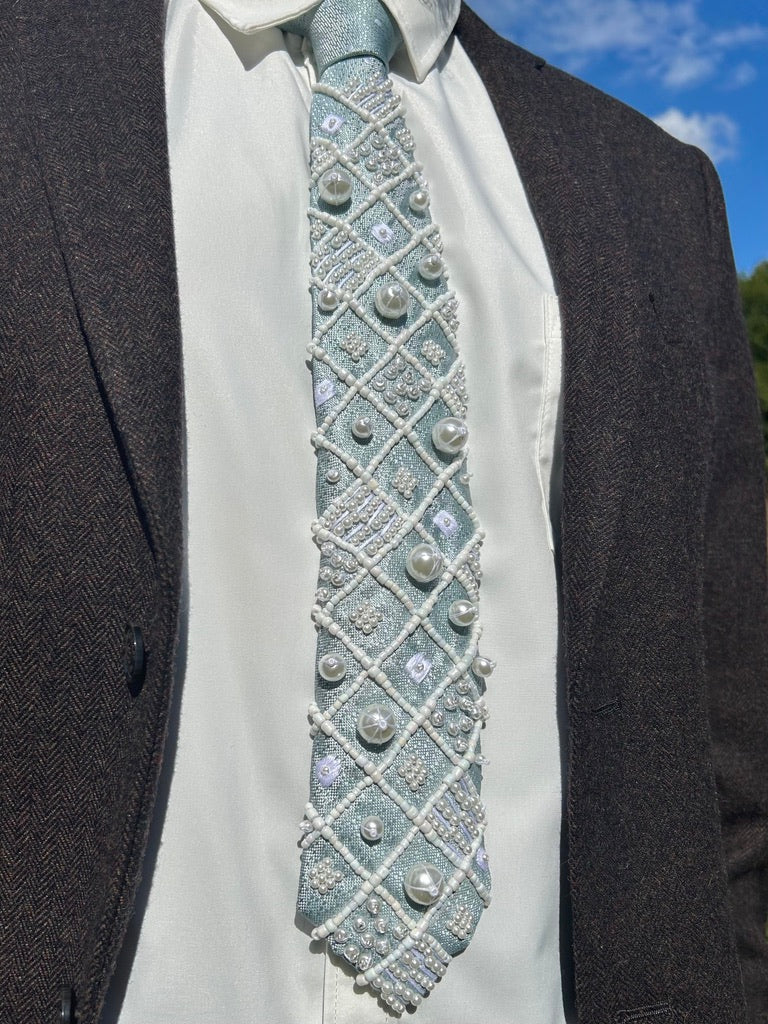 Hand Embroidered Tie