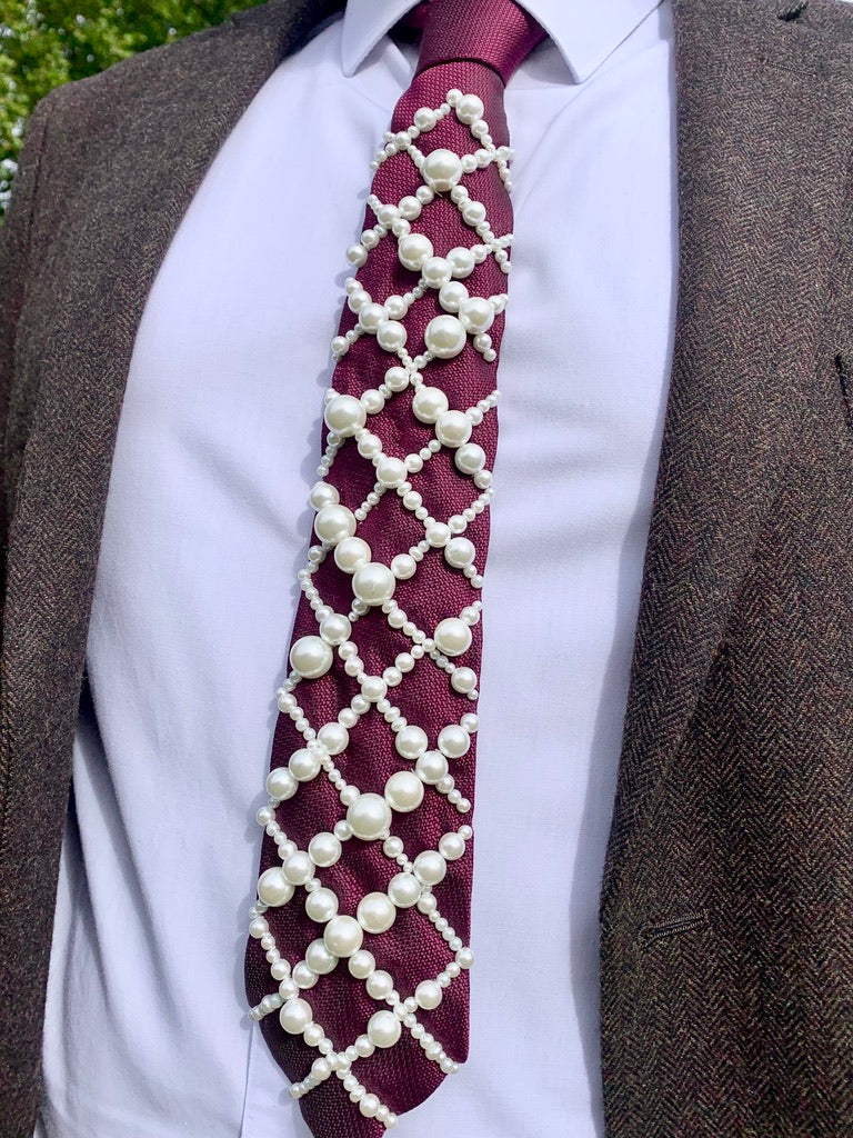 Hand Embroidered Tie